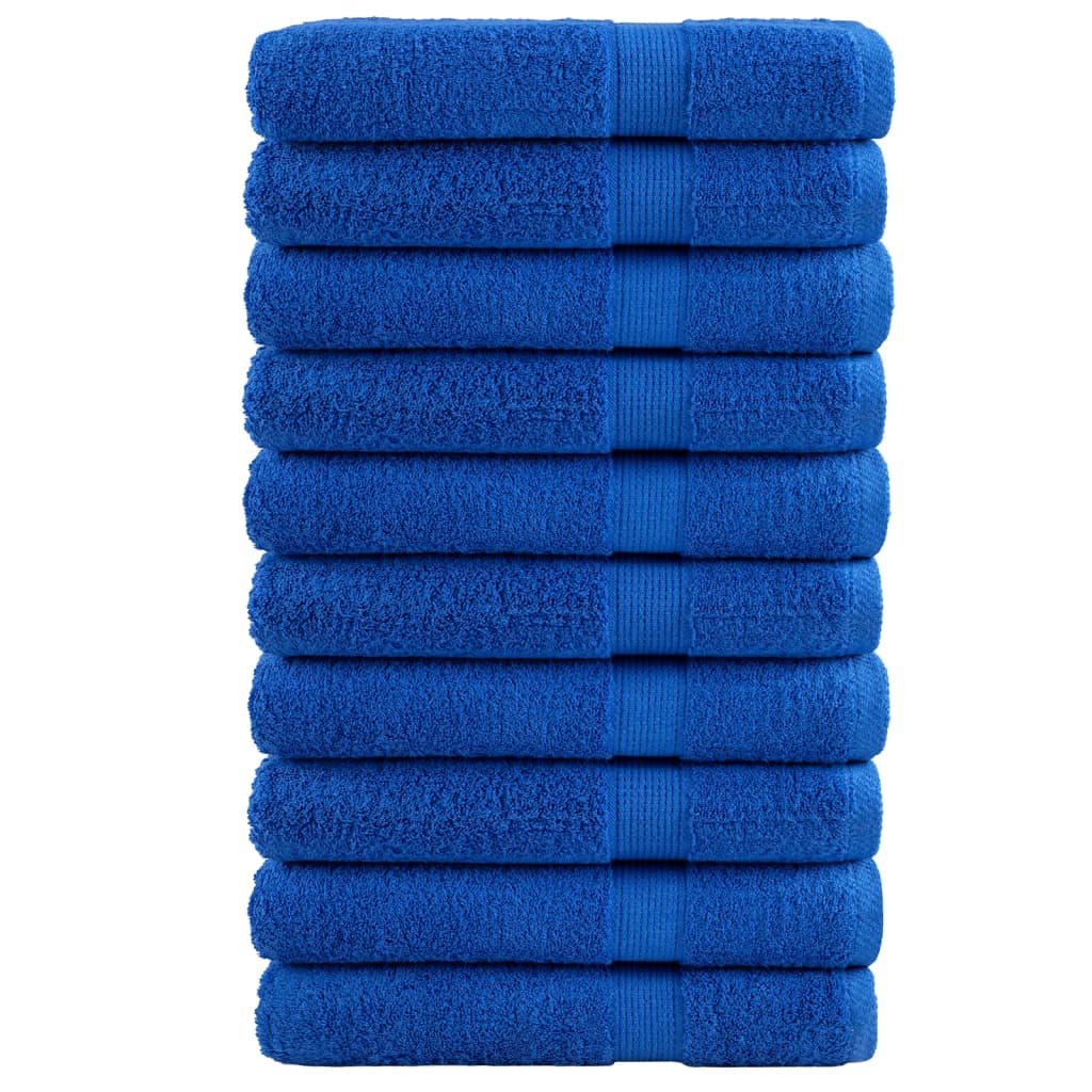 Premium Sauna Towels SOLUND 10pcs Blue 80x200cm 600gsm