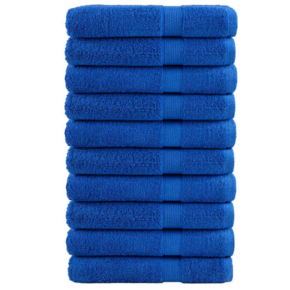 Premium Sauna Towels SOLUND 10pcs Blue 80x200cm 600gsm