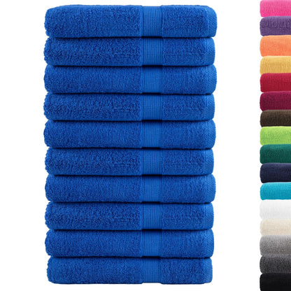 Premium Sauna Towels SOLUND 10pcs Blue 80x200cm 600gsm