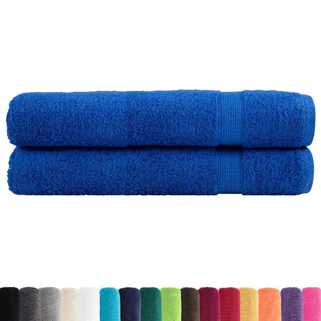 Premium Towels SOLUND 2pcs Blue 100x200cm 600gsm