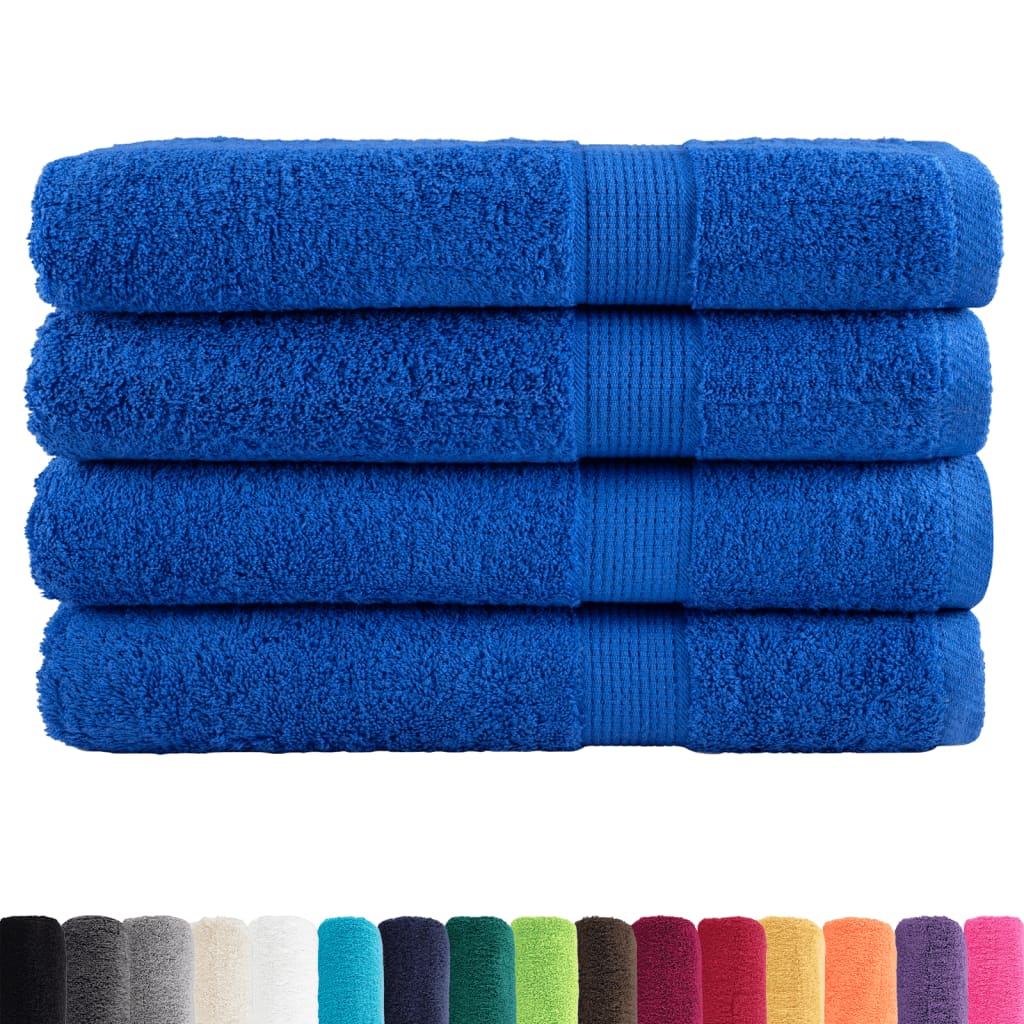 Premium Towels SOLUND 4pcs Blue 100x200cm 600gsm