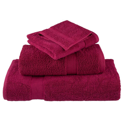 Premium Shower Towels SOLUND 4pcs Bordeaux 70x140cm 600gsm