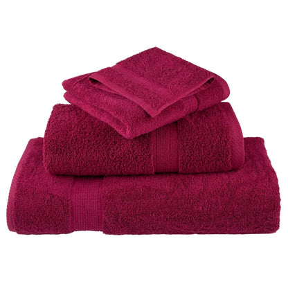 Premium Bath Towels SOLUND 2pcs Bordeaux 100x150cm 600gsm