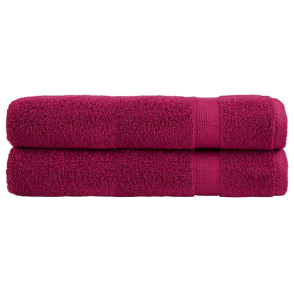 Premium Sauna Towels SOLUND 2pcs Bordeaux 80x200cm 600gsm