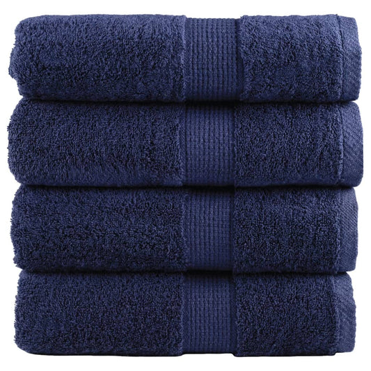 Premium Soap Towels SOLUND 4pcs Navy Blue 30x30cm 600gsm