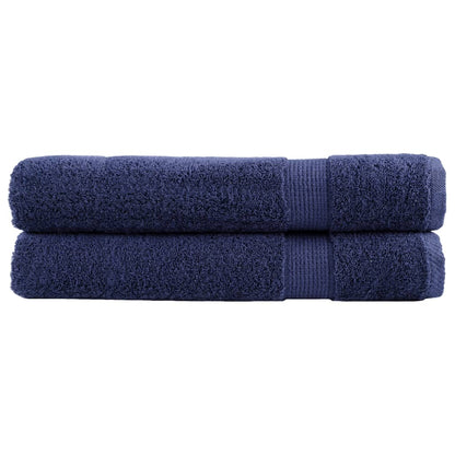 Premium Sauna Towels SOLUND 2pcs Navy Blue 80x200cm 600gsm