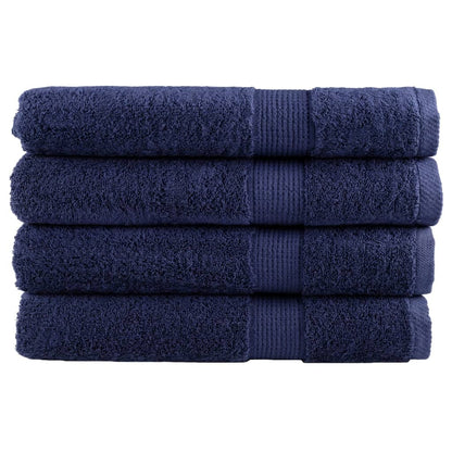 Premium Sauna Towels SOLUND 4pcs Navy Blue 80x200cm 600gsm