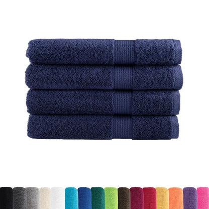 Premium Sauna Towels SOLUND 4pcs Navy Blue 80x200cm 600gsm