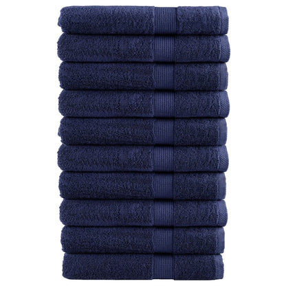 Premium Sauna Towels SOLUND 10pcs Navy Blue 80x200cm 600gsm