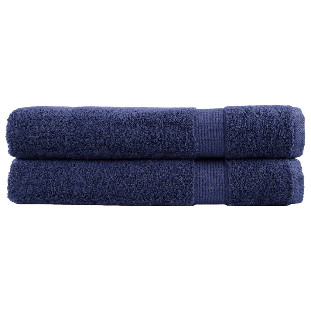 Premium Towels SOLUND 2pcs Navy Blue 100x200cm 600gsm