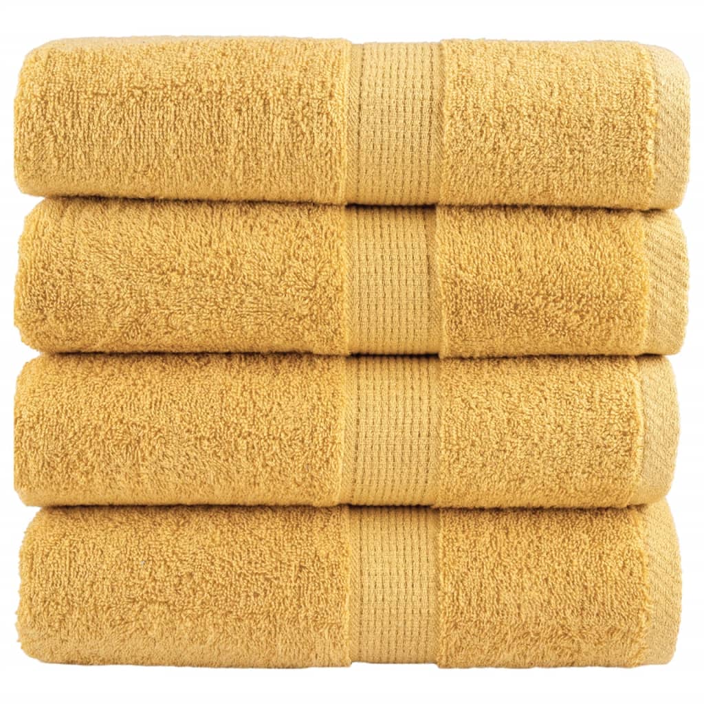 Premium Soap Towels SOLUND 4pcs Gold 30x30cm 600gsm