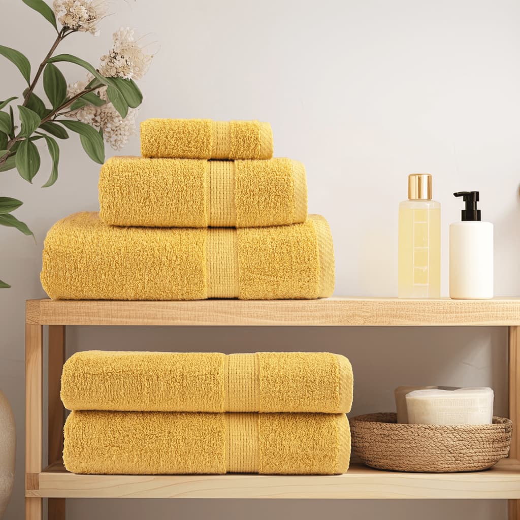 Premium Soap Towels SOLUND 4pcs Gold 30x30cm 600gsm