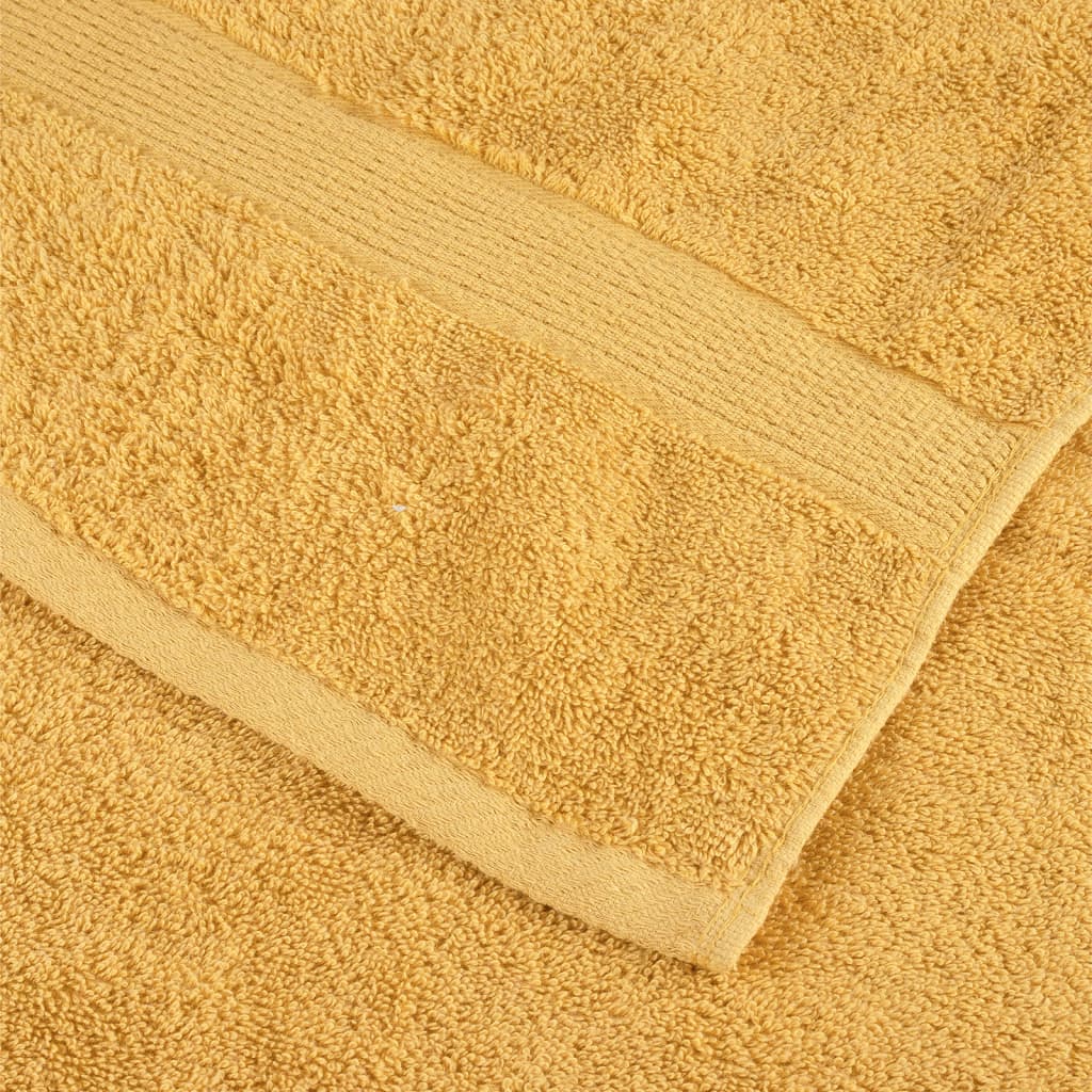 Premium Guest Towels SOLUND 10pcs Gold 30x50cm 600gsm