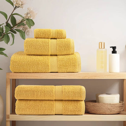 Premium Bath Towels SOLUND 2pcs Gold 100x150cm 600gsm