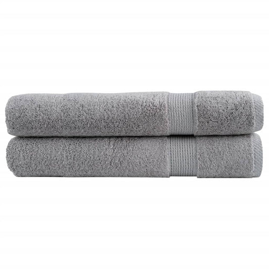 Premium Towels SOLUND 2pcs Grey 100x200cm 600gsm