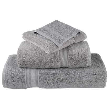 Premium Towels SOLUND 10pcs Grey 100x200cm 600gsm