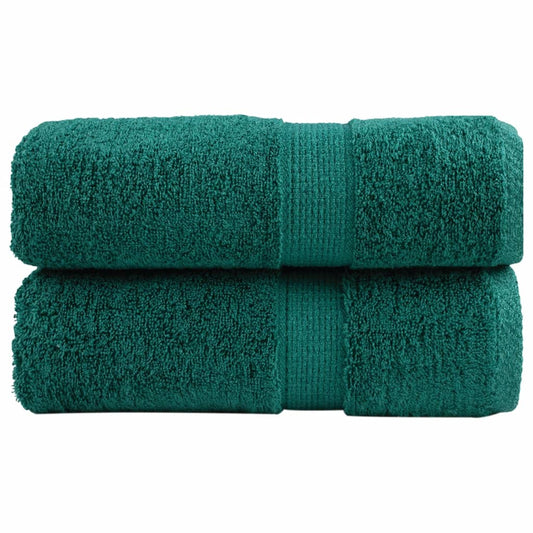 Premium Soap Towels SOLUND 2 pcs Green 30x30 cm 600 gsm