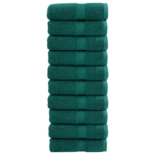 Premium Soap Towels SOLUND 10 pcs Green 30x30 cm 600 gsm