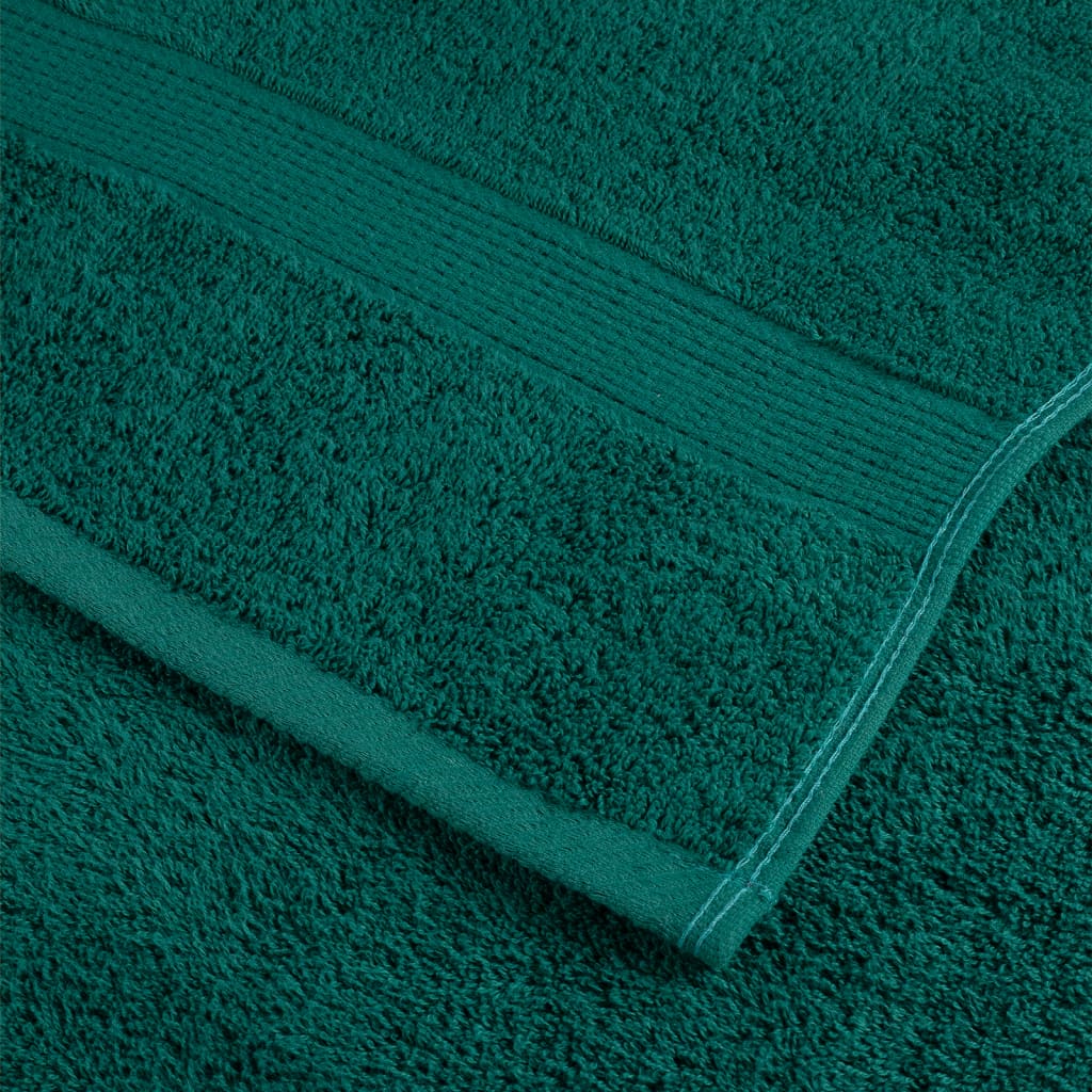 Premium Sauna Towels SOLUND 2 pcs Green 80x200 cm 600 gsm