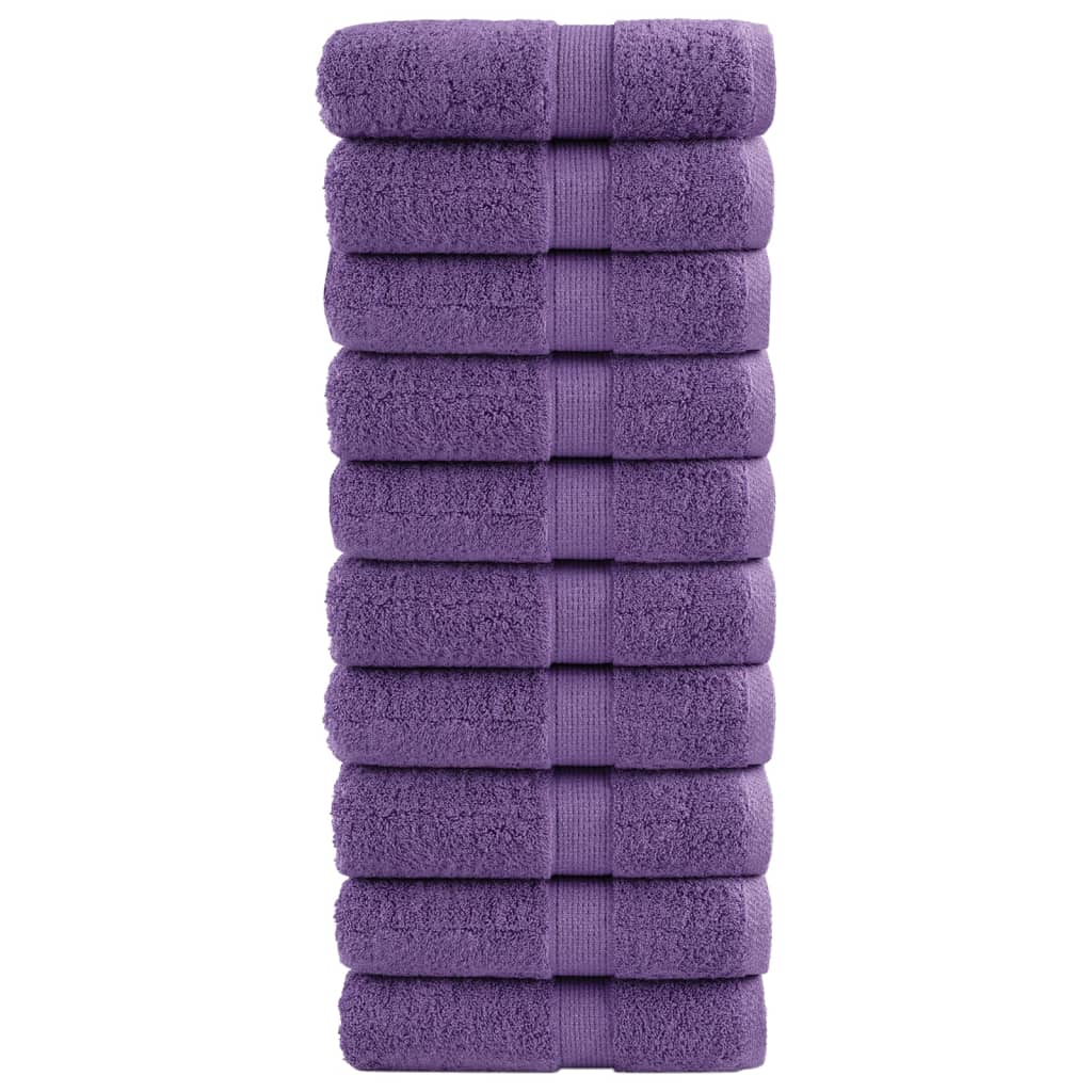 Premium Soap Towels SOLUND 10 pcs Purple 30x30 cm 600 gsm