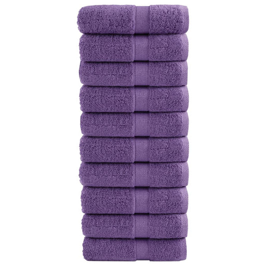 Premium Soap Towels SOLUND 10 pcs Purple 30x30 cm 600 gsm