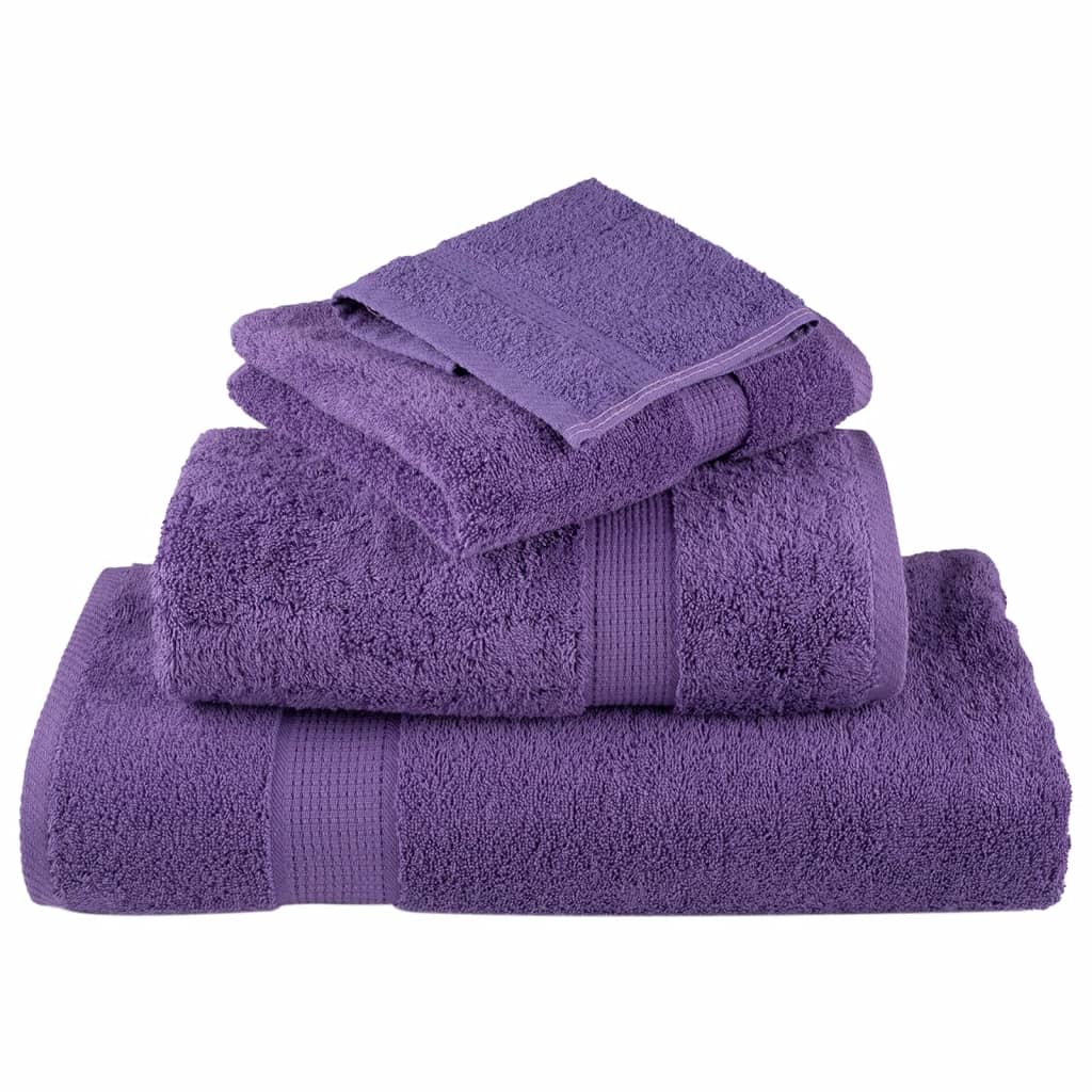 Premium Soap Towels SOLUND 10 pcs Purple 30x30 cm 600 gsm