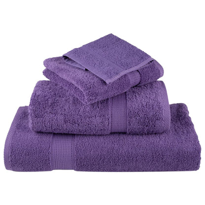 Premium Shower Towels SOLUND 10 pcs Purple 70x140 cm 600 gsm