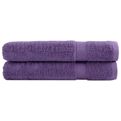 Premium Sauna Towels SOLUND 2 pcs Purple 80x200 cm 600 gsm