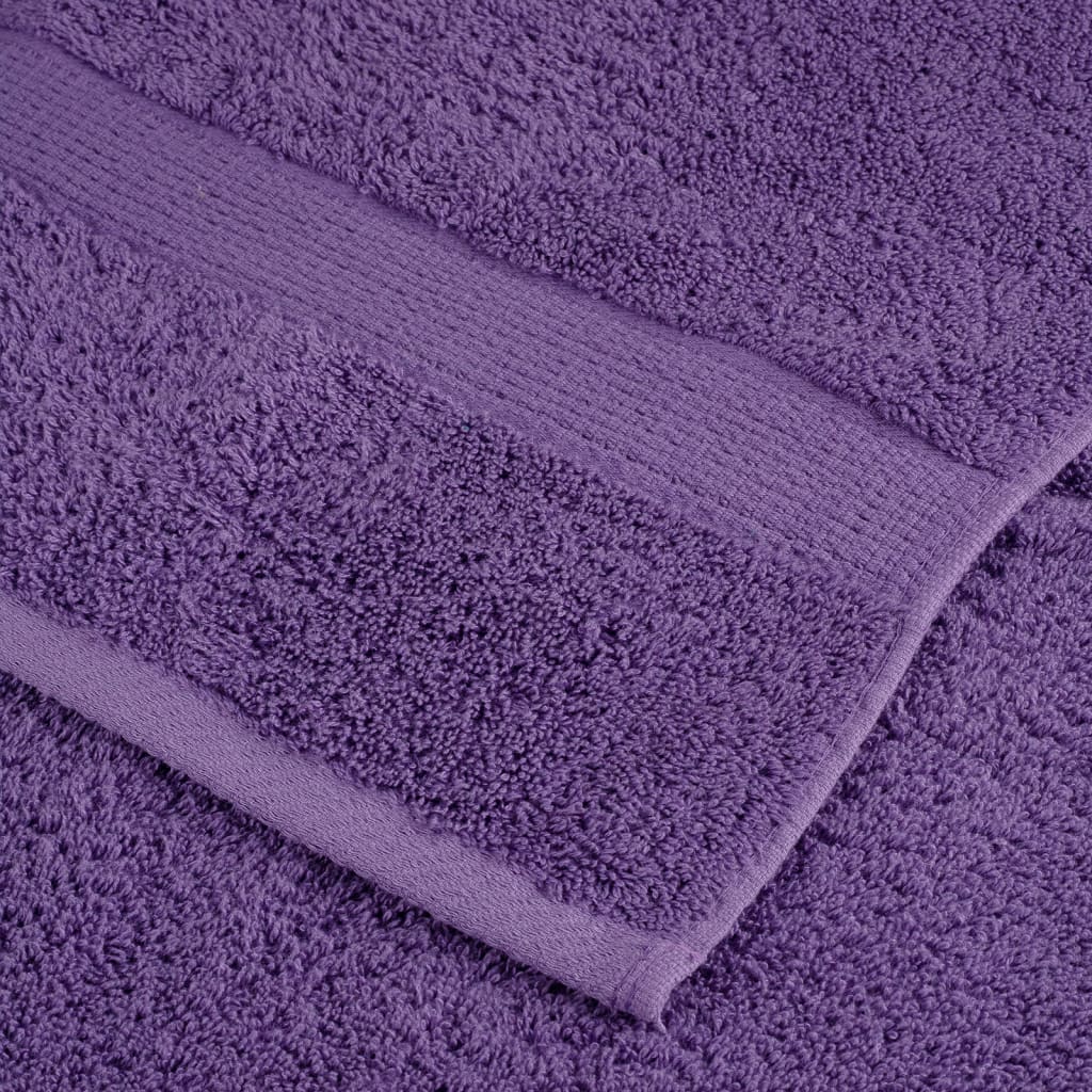 Premium Sauna Towels SOLUND 4 pcs Purple 80x200 cm 600 gsm