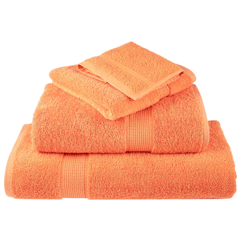 Premium Soap Towels SOLUND 4 pcs Orange 30x30 cm 600 gsm