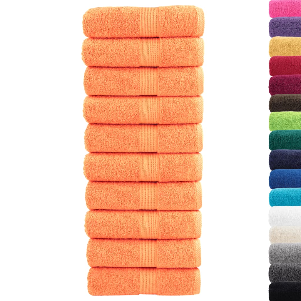 Premium Soap Towels SOLUND 10 pcs Orange 30x30 cm 600 gsm