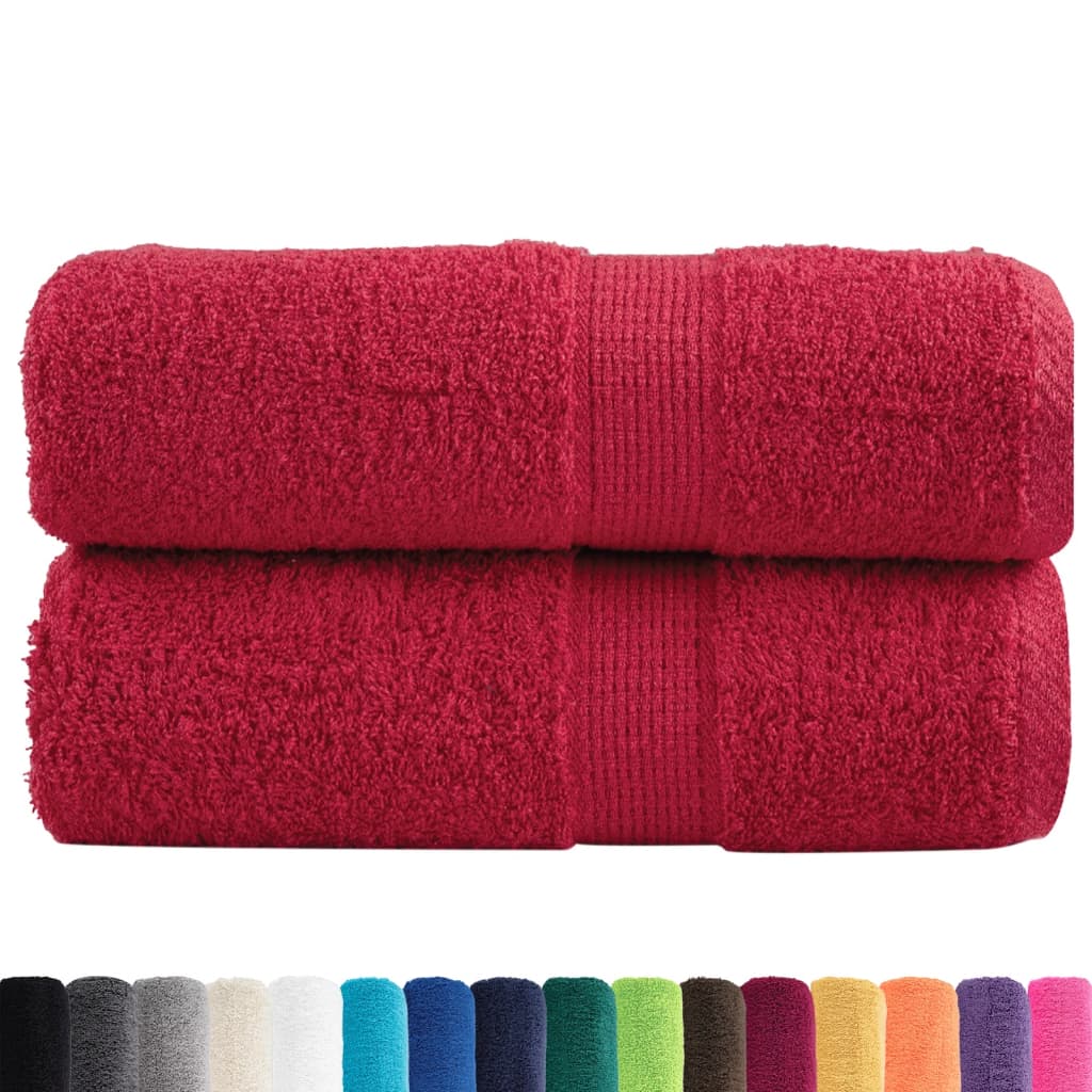 Premium Soap Towels SOLUND 2 pcs Red 30x30 cm 600 gsm