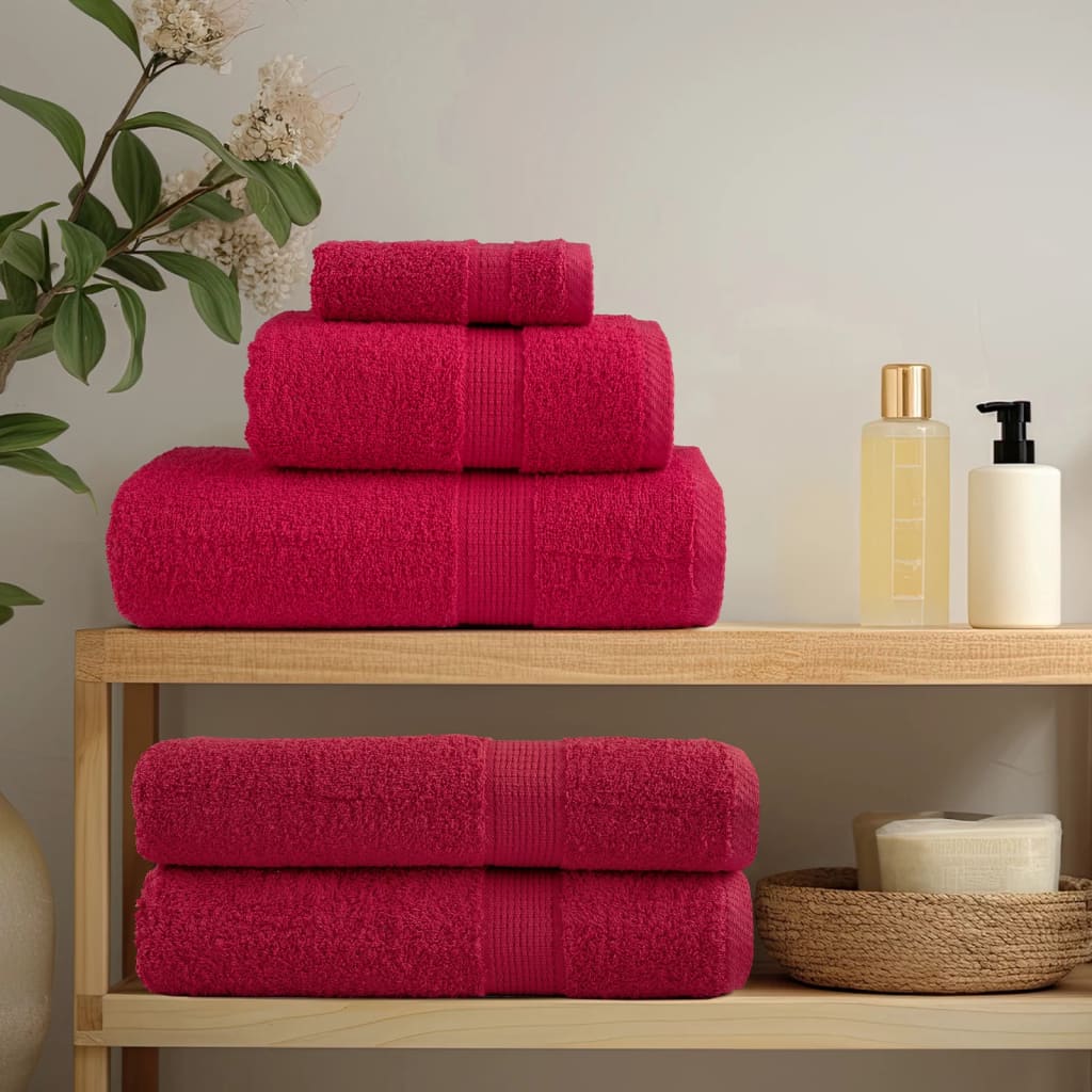 Premium Soap Towels SOLUND 4 pcs Red 30x30 cm 600 gsm