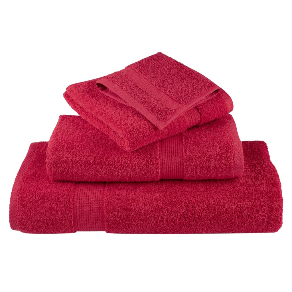 Premium Soap Towels SOLUND 4 pcs Red 30x30 cm 600 gsm