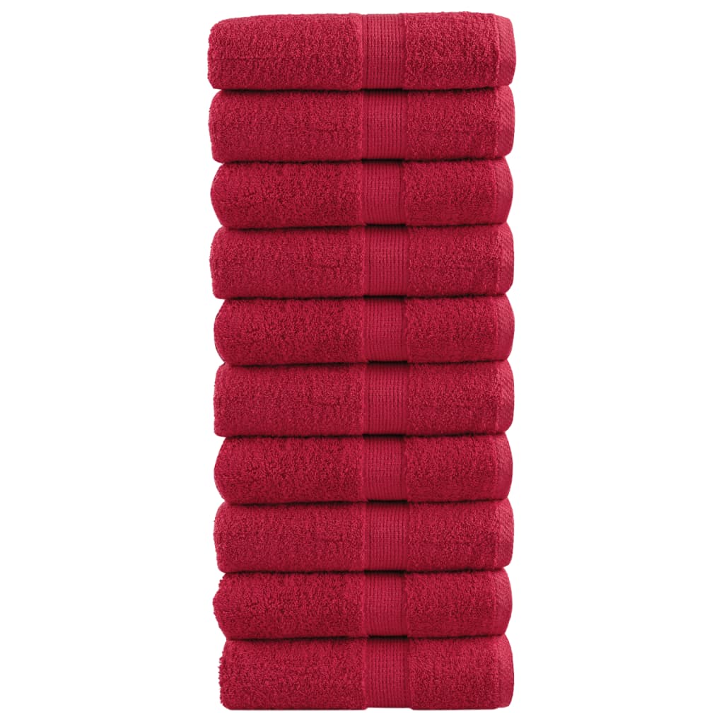 Premium Soap Towels SOLUND 10 pcs Red 30x30 cm 600 gsm