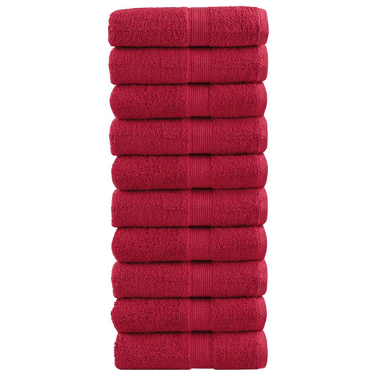 Premium Soap Towels SOLUND 10 pcs Red 30x30 cm 600 gsm