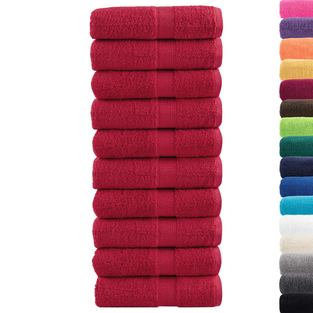 Premium Soap Towels SOLUND 10 pcs Red 30x30 cm 600 gsm