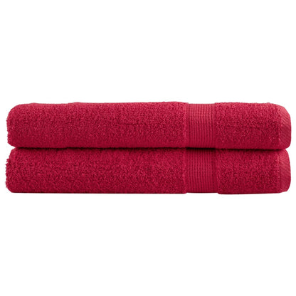 Premium Sauna Towels SOLUND 2 pcs Red 80x200 cm 600 gsm