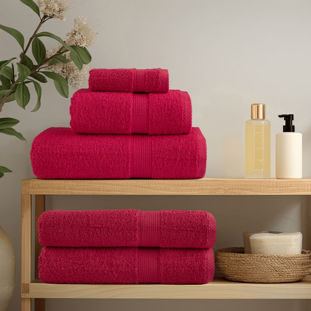 Premium Sauna Towels SOLUND 2 pcs Red 80x200 cm 600 gsm