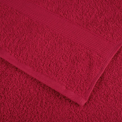 Premium Towels SOLUND 2 pcs Red 100x200 cm 600 gsm