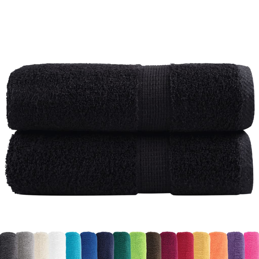 Premium Soap Towels SOLUND 2 pcs Black 30x30 cm 600 gsm