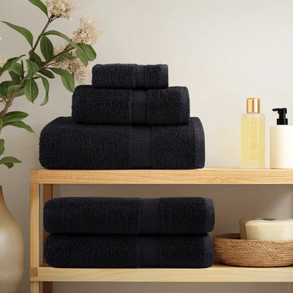 Premium Soap Towels SOLUND 2 pcs Black 30x30 cm 600 gsm