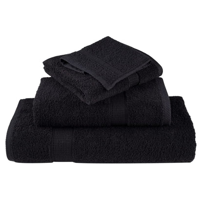 Premium Sauna Towels SOLUND 2 pcs Black 80x200 cm 600 gsm