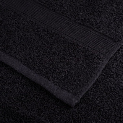 Premium Sauna Towels SOLUND 2 pcs Black 80x200 cm 600 gsm