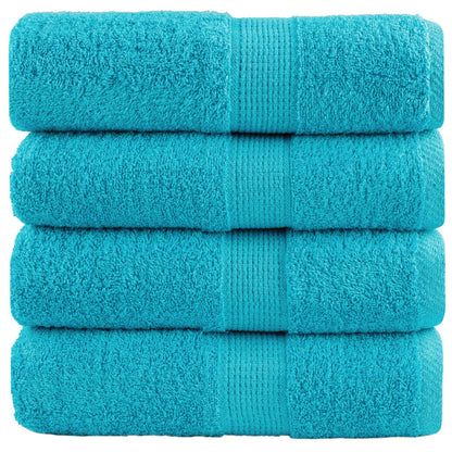 Premium Soap Towels SOLUND 4 pcs Turquoise 30x30 cm 600 gsm