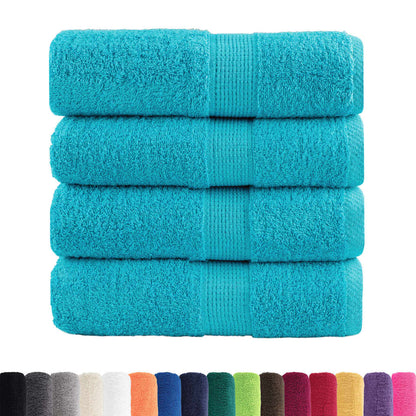 Premium Soap Towels SOLUND 4 pcs Turquoise 30x30 cm 600 gsm