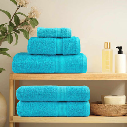 Premium Soap Towels SOLUND 4 pcs Turquoise 30x30 cm 600 gsm