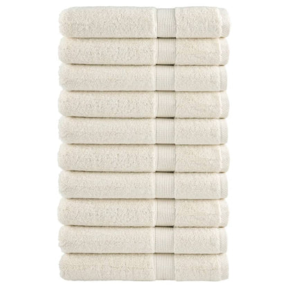 Premium Towels SOLUND 10 pcs Cream 100x200 cm 600 gsm