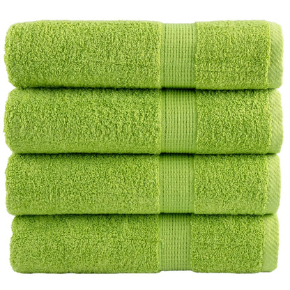 Premium Shower Towels SOLUND 4 pcs Apple Green 70x140 cm 600 gsm