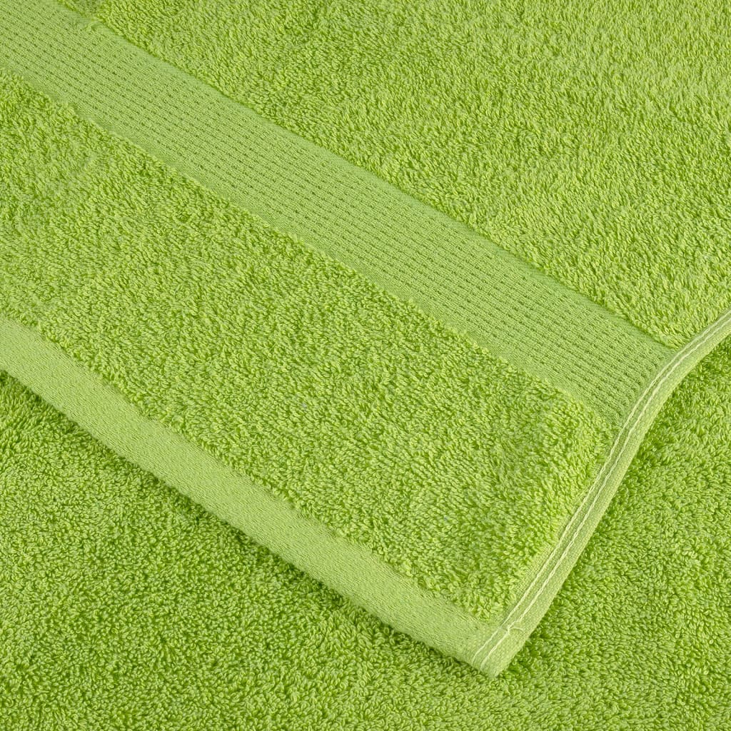 Premium Sauna Towels SOLUND 2 pcs Apple Green 80x200 cm 600 gsm